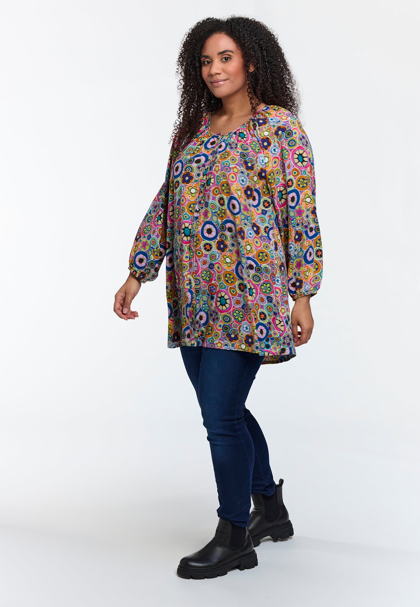 Studio tunika SDorine multifarvet print