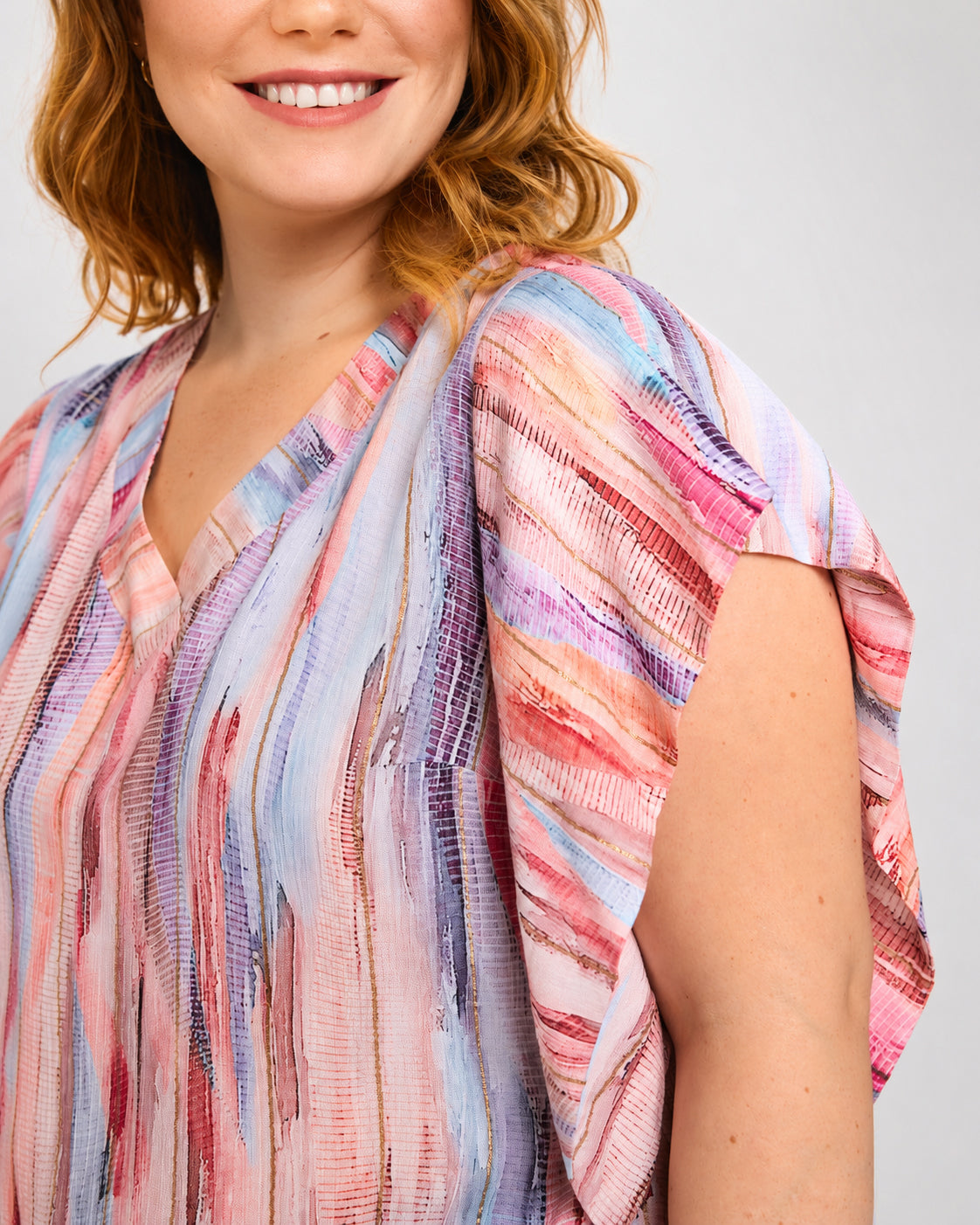 Studio tunika SCornelia pink med striber