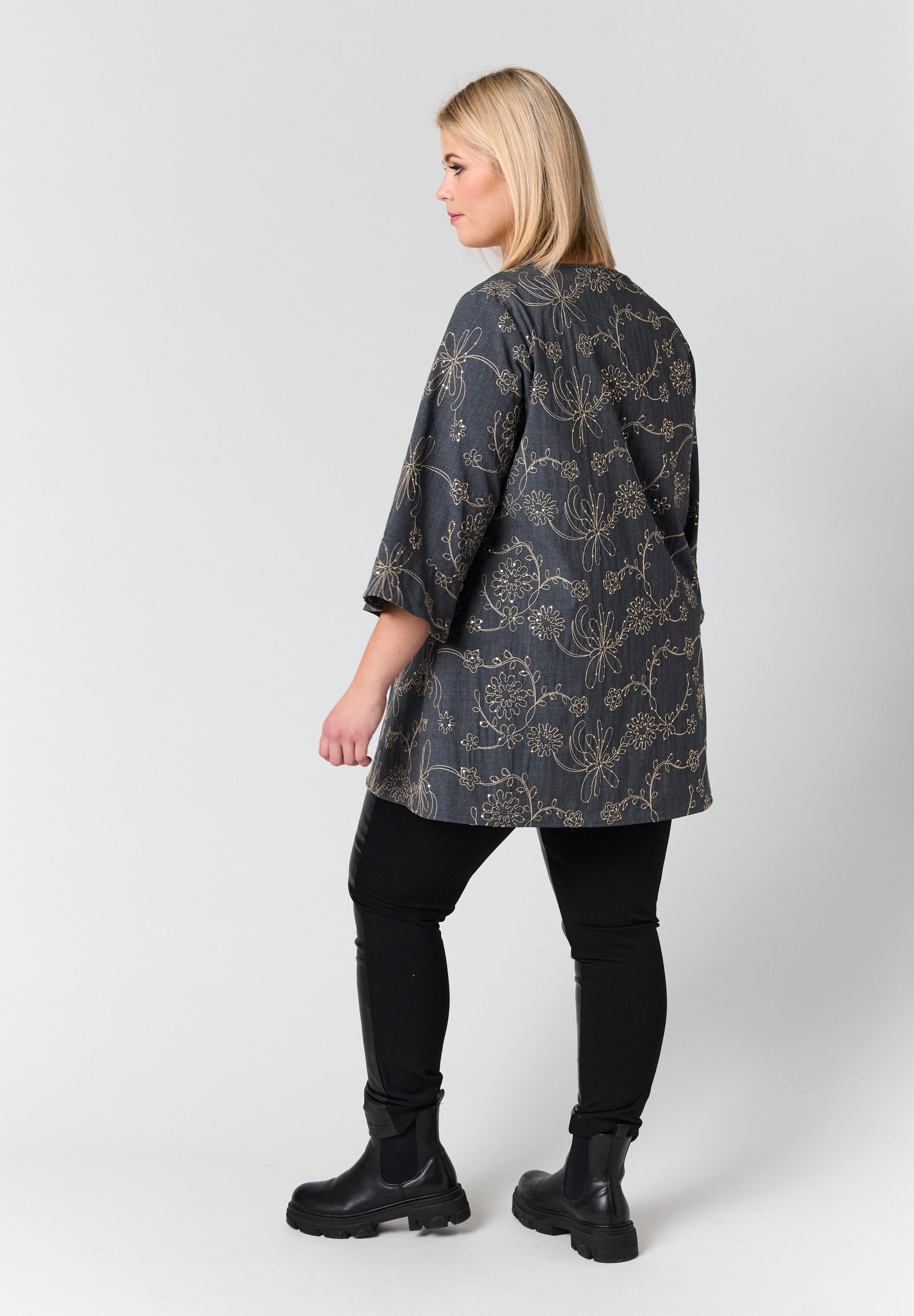 Studio SCamilla Tunic - Blue denim with embroidery