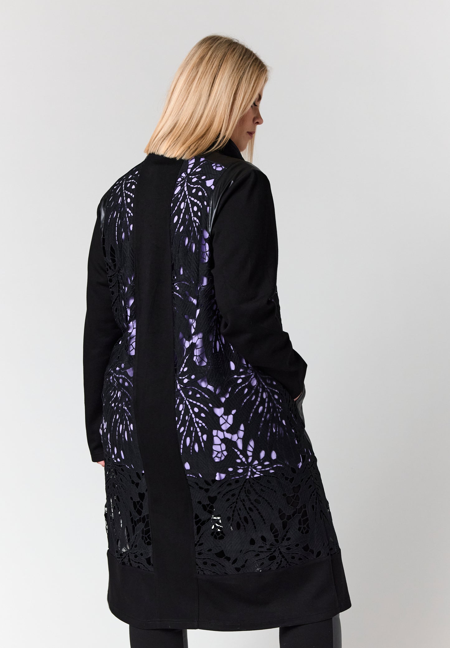 Studio jakke cardigan SAmaris med blonde sort