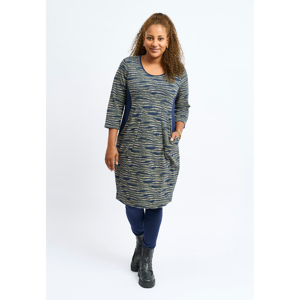 Apricot kjole Bianco