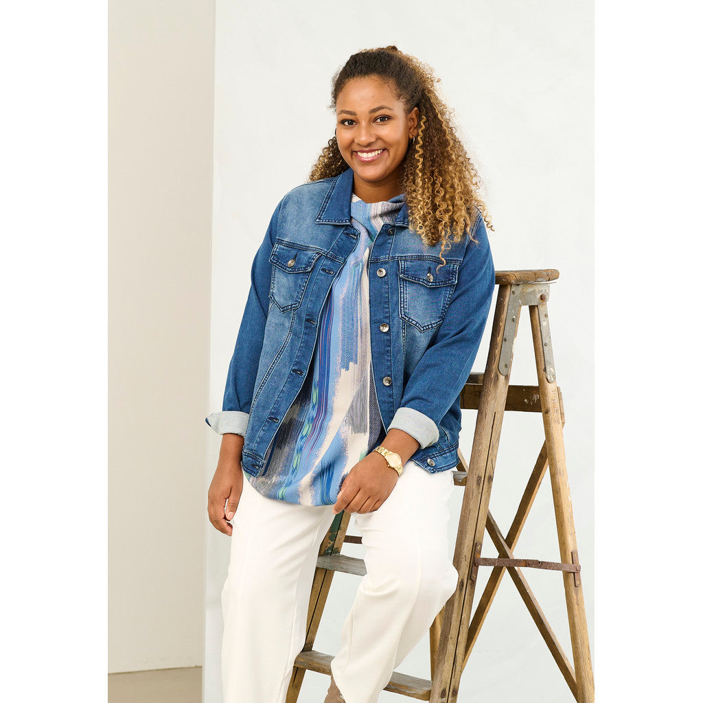 Pont Neuf denim jakke blå PNyvon