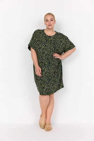 Wasabi tunika Wa-Melina 3 grøn leopard