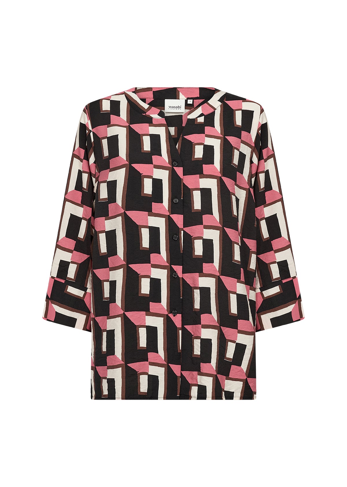 wasabi bluse WA-Sarena 1 lysserød kombi