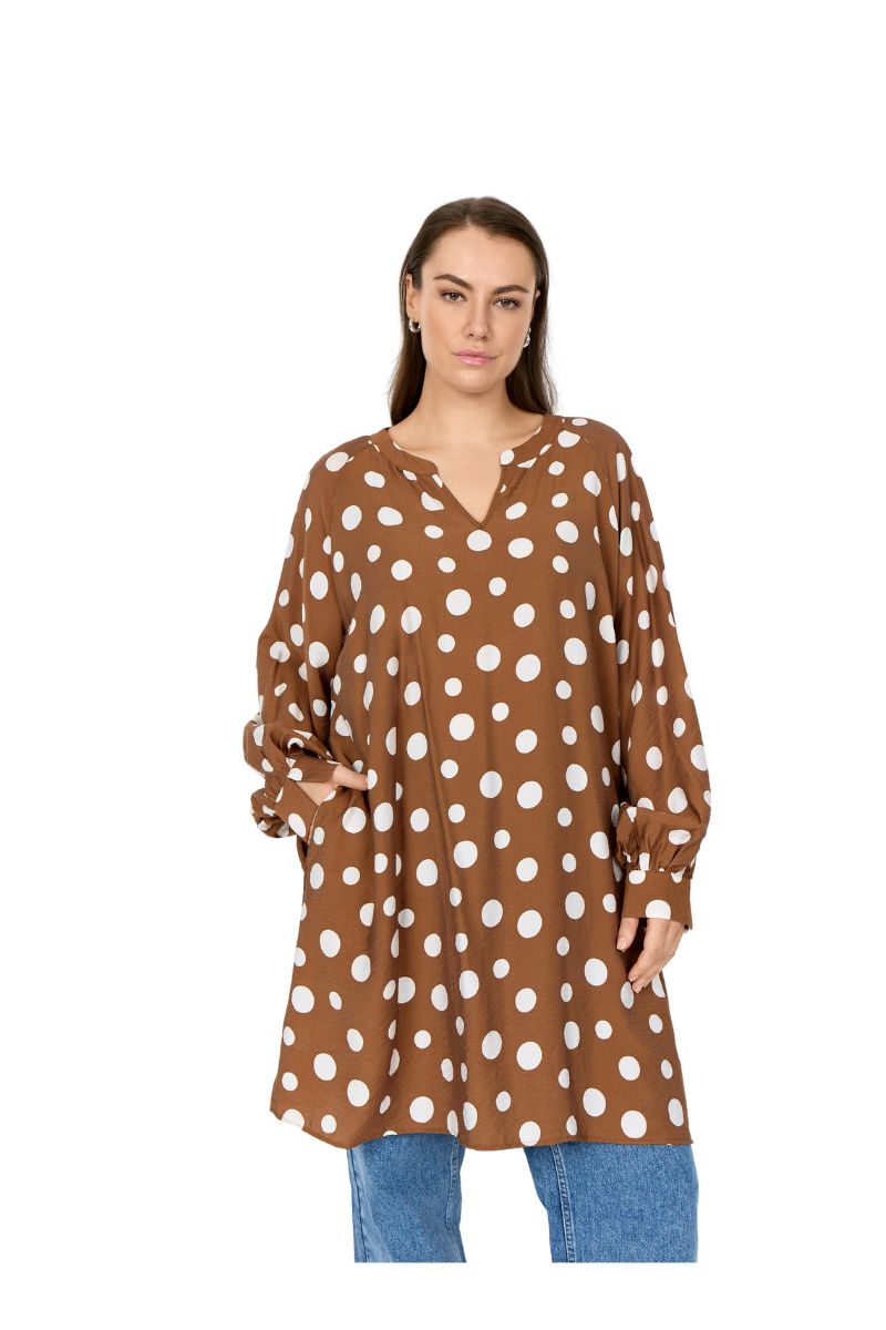 wasabi kjole wa-celia brun kombi