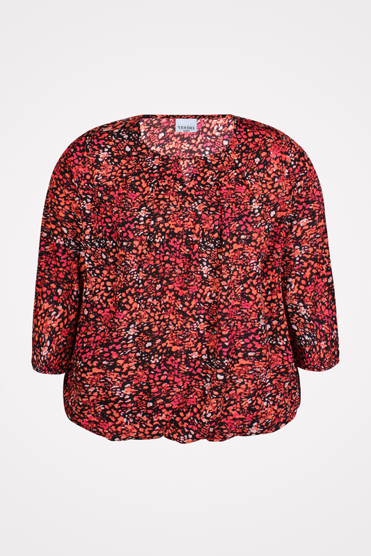 Bluse rød plussize