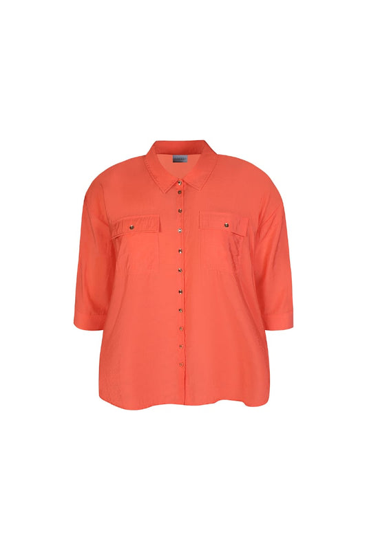 Zhenzi  skjorte bluse zh-mari 841 koral