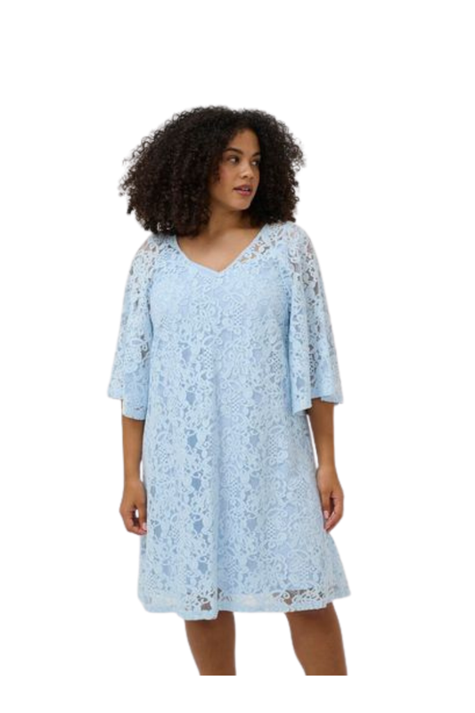 kaffe curve kjole KClucy blå