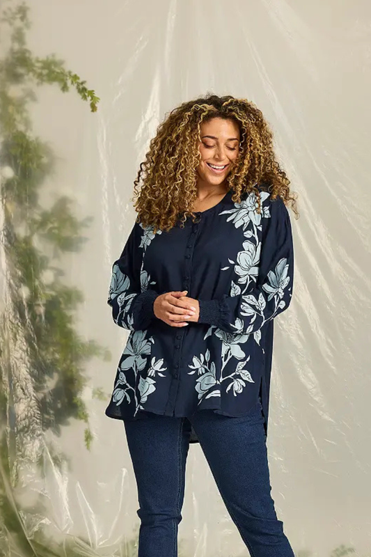 zhenzi bluse zh-allie 1191 blå