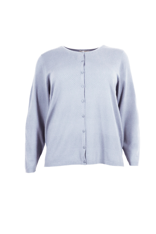 Cassiopeia strik cardigan Gerly lyseblå