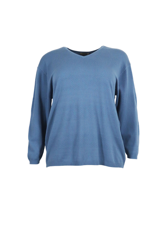 Cassiopeia strik bluse Gerly blå