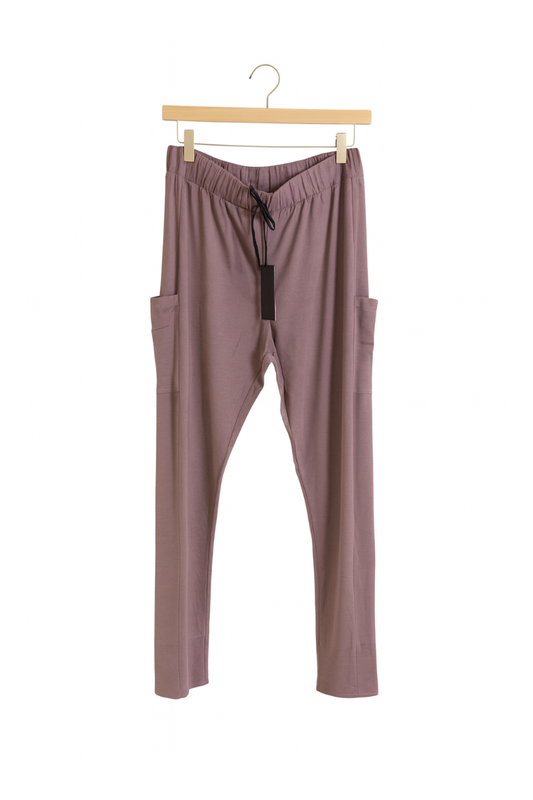 Mapeo leggings med lomme mørk blomme