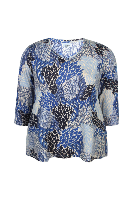 bluse zhenzi navy