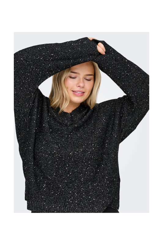 only carmakoma striktrøje Cararizona sort/sølv