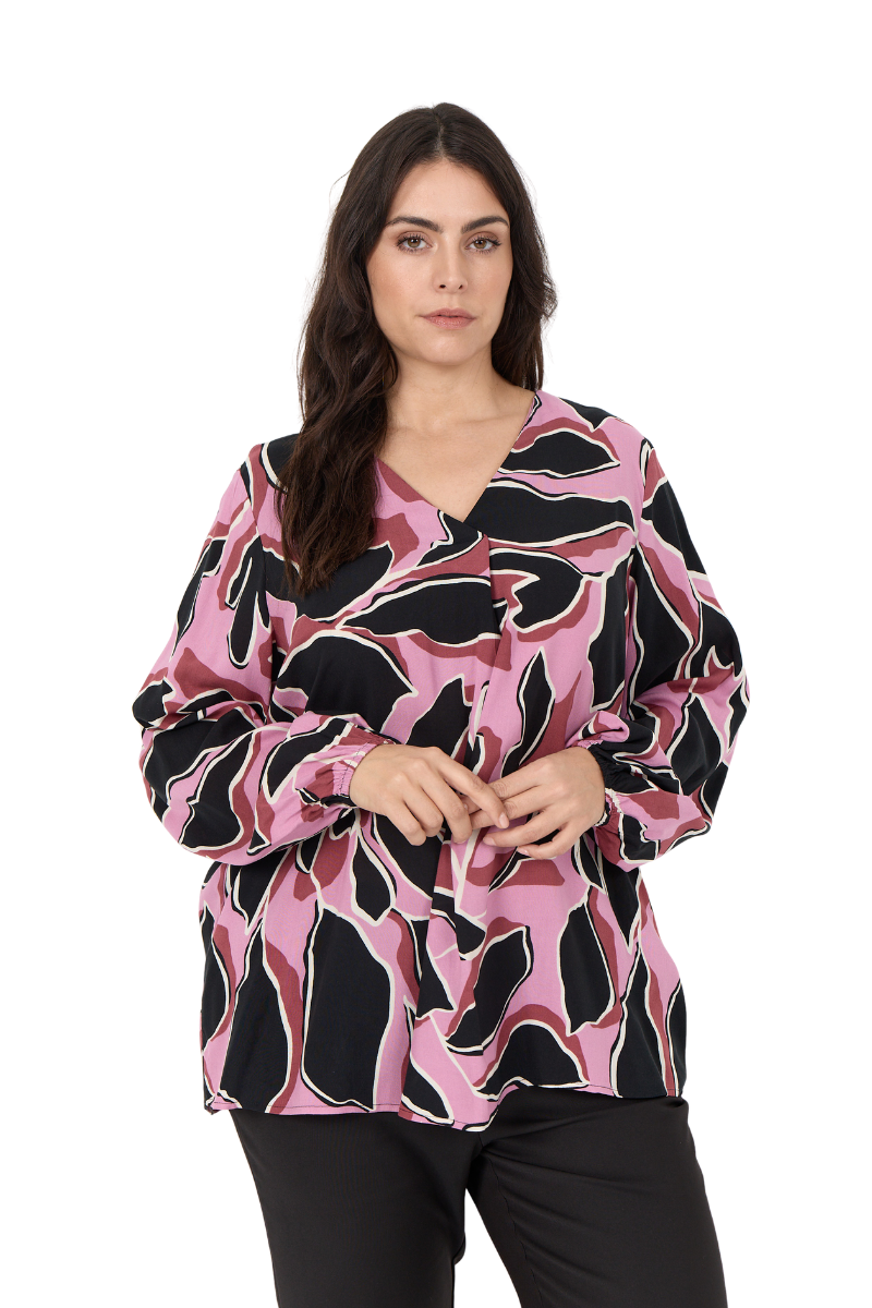 wasabi bluse WA_ATHALIA 2 rød kombi