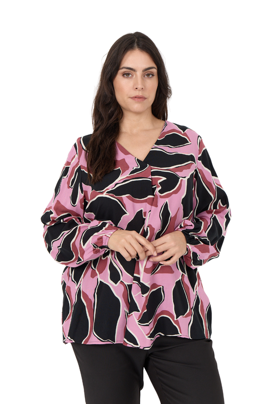 wasabi bluse WA_ATHALIA 2 rød kombi