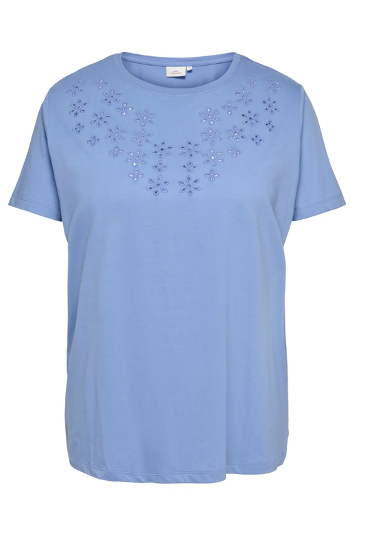 Only Carmakoma t-shirt carsally s/s o-nck tee jrs bkå