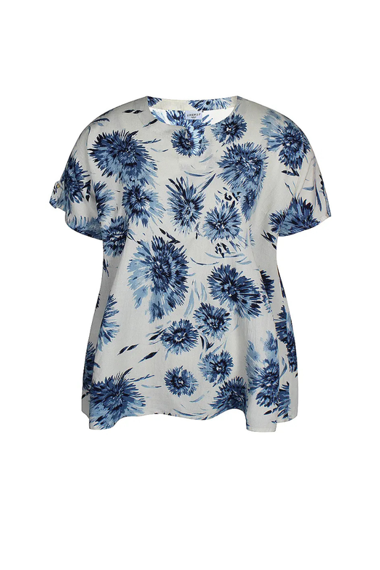 zhenzi bluse zh-frida 1308 sand/blå