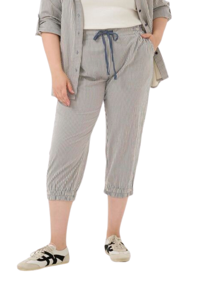 kaffe curve bukser KCnana capri pants blå