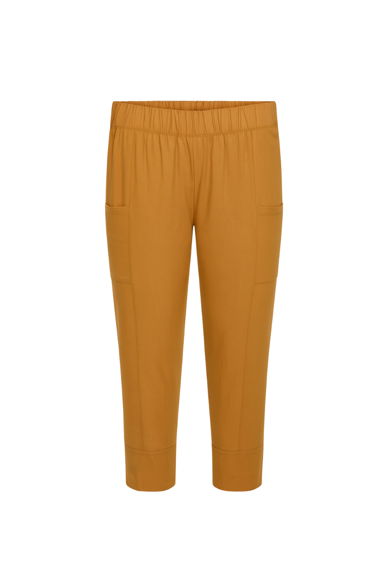 Mapeo leggings med lomme lang lys brun