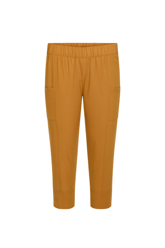Mapeo leggings med lomme lang lys brun