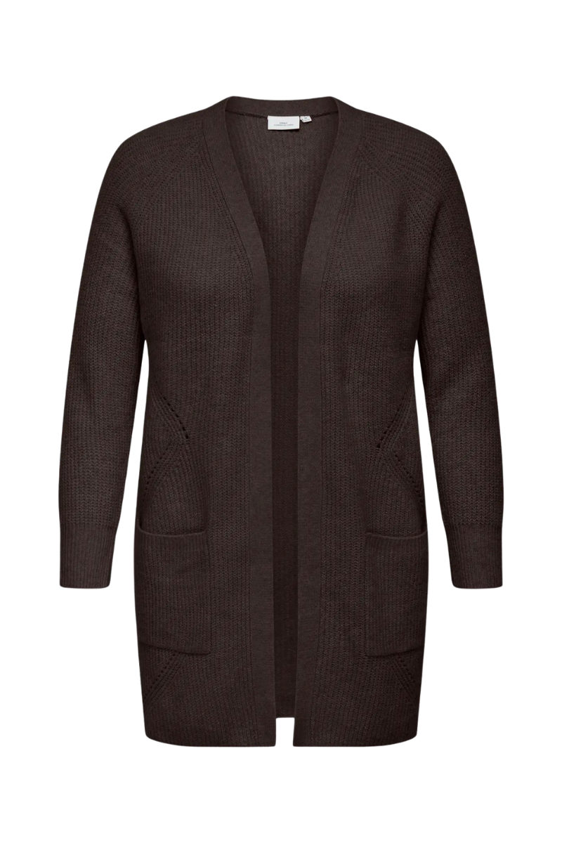 Only Carmakoma strik cardigan Carwhitney brun