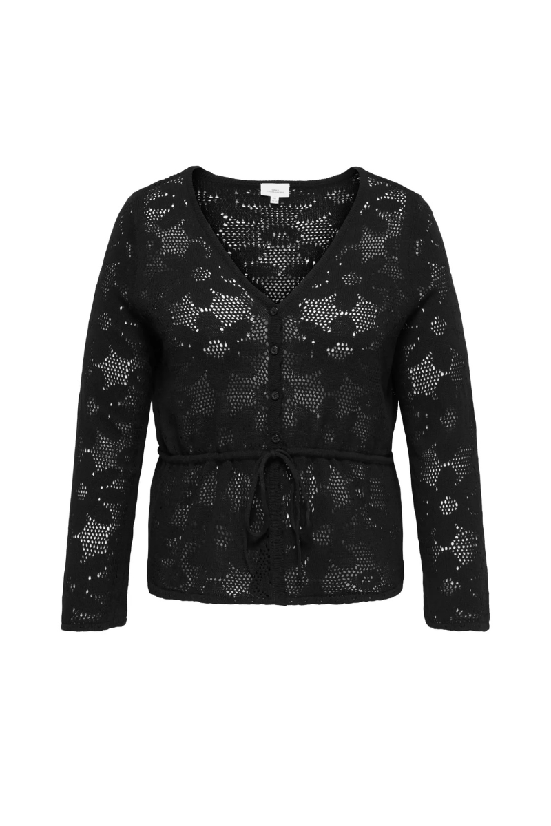 only carmakoma cardigan strik Carisabella sort