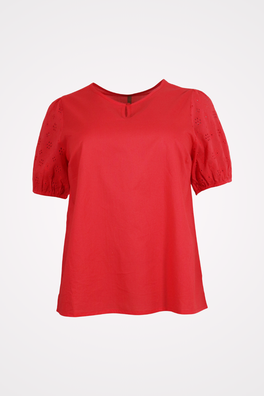 rød casiopeia bluse