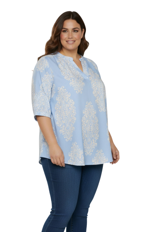 Cassiopeia bluse Odessa blå kombi