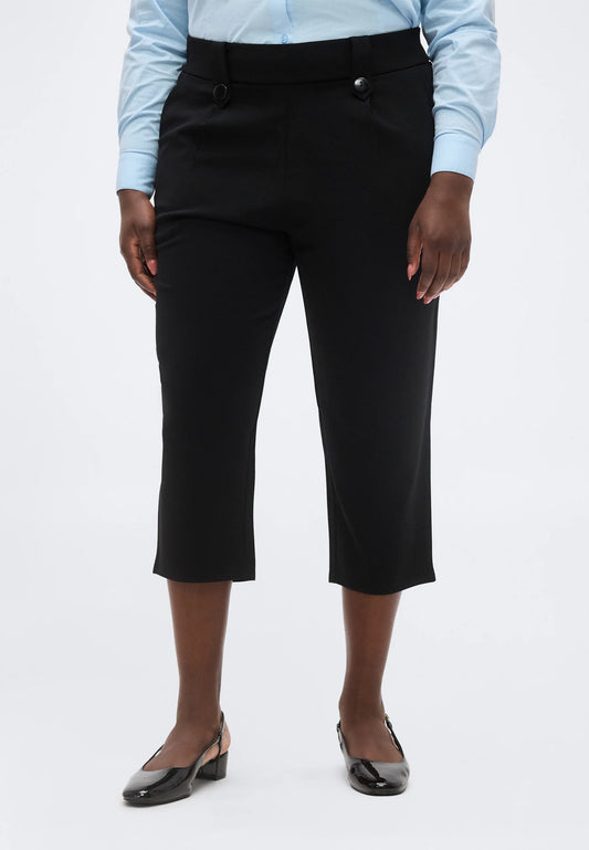 Only Carmakoma bukser carsania CAPRI PANTS sort