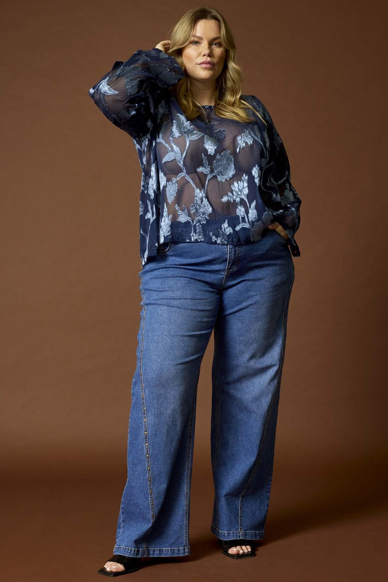 Anyday bluse Léonie 440 – Stone Blue