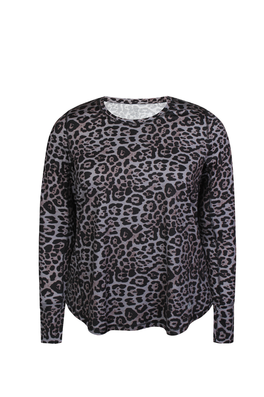 zhenzi bluse Zh-April 1223 leopard grå kombi