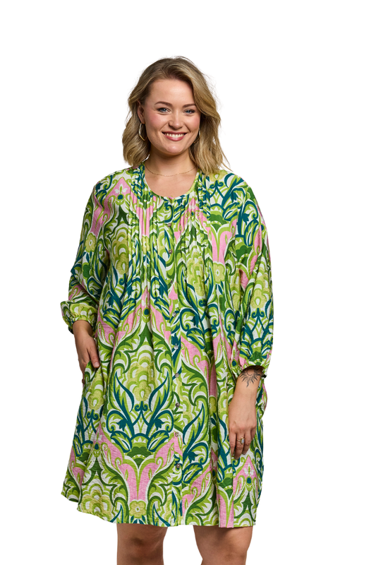 Gozzip tunika kjole Gjohanne grøn