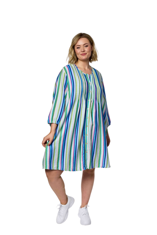 gozzip tunika GJohanne grønt print