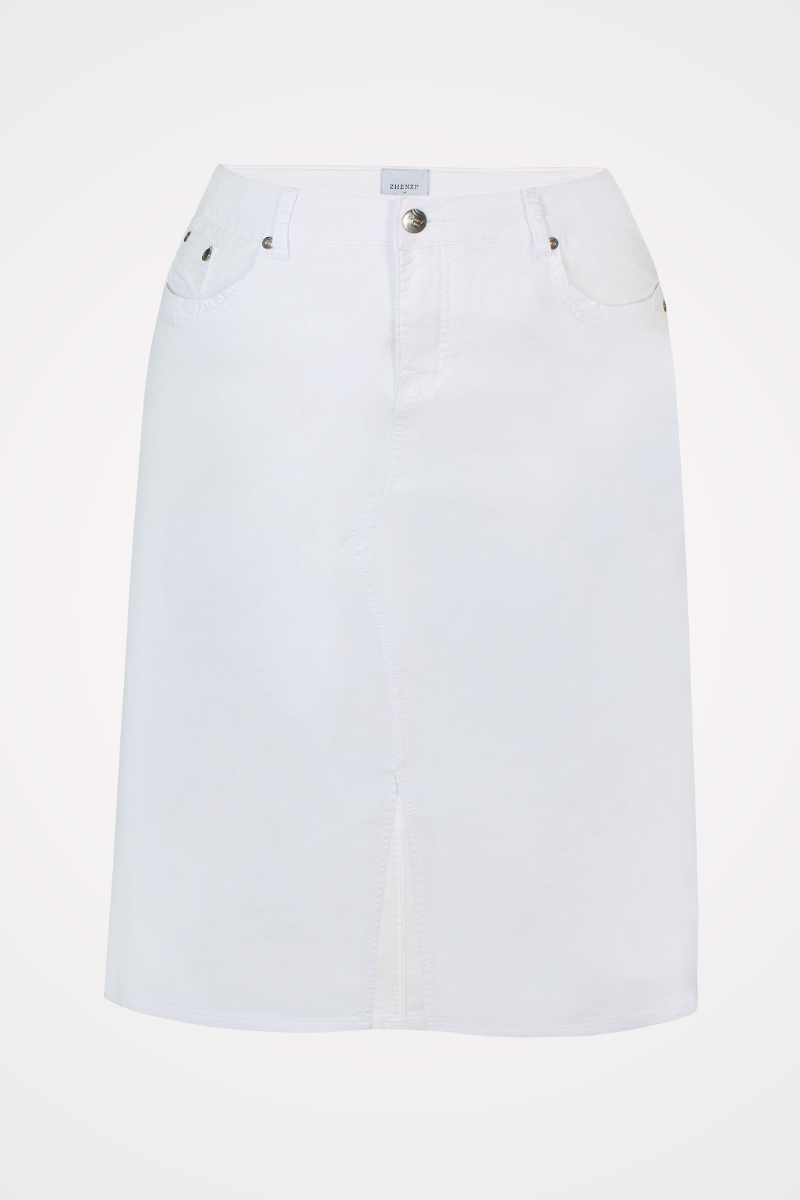 plus size nederdel hvid