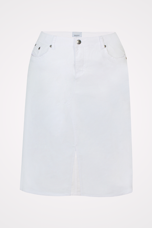 plus size nederdel hvid