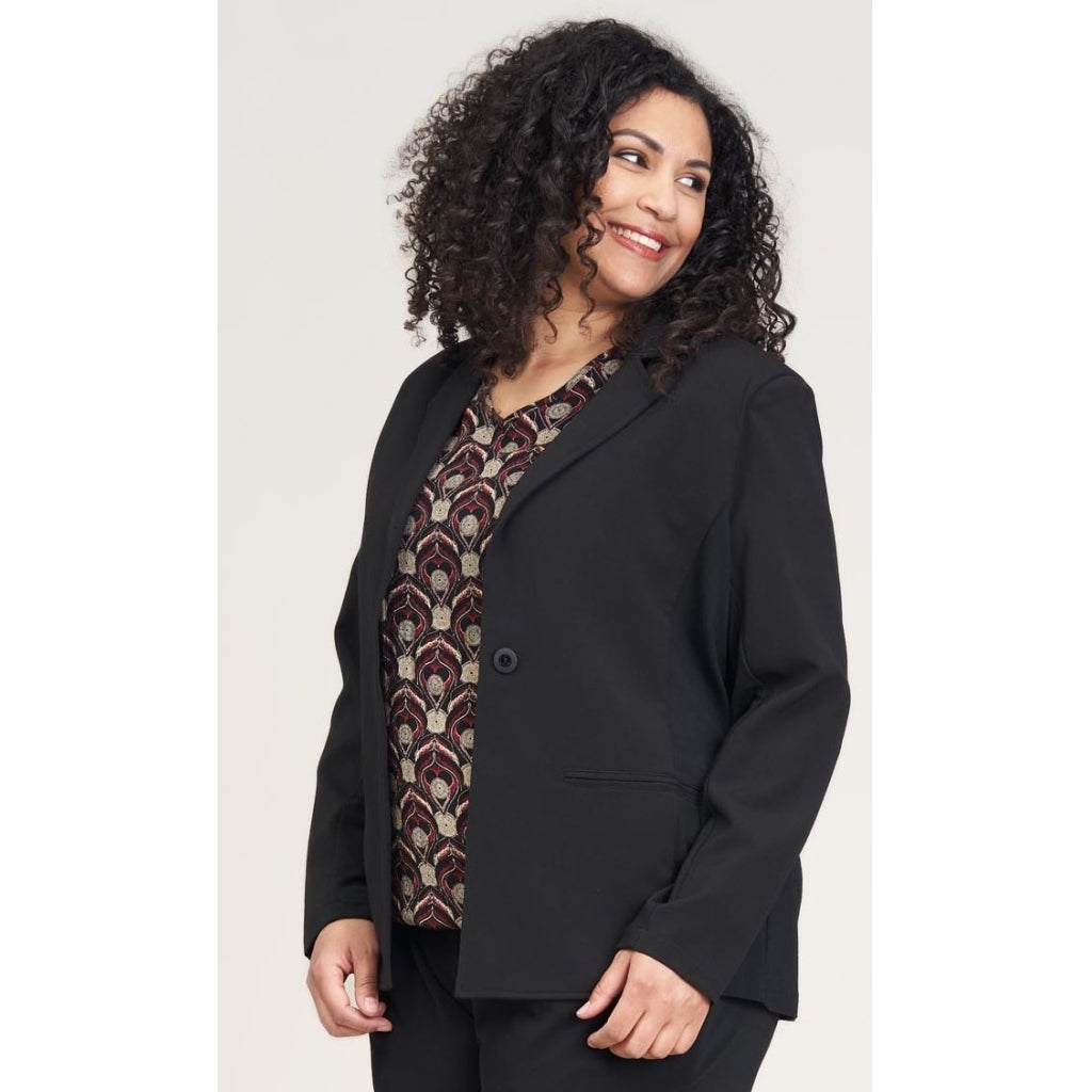 sort habit jakke plussize
