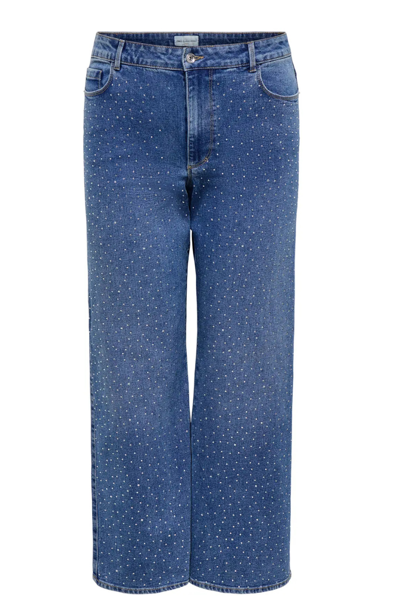 Only Carmakoma jeans carsnow blå