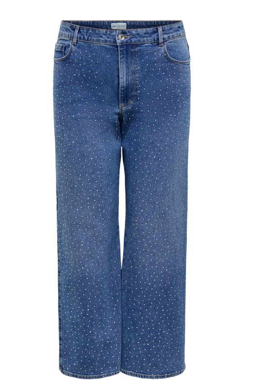 Only Carmakoma jeans carsnow blå