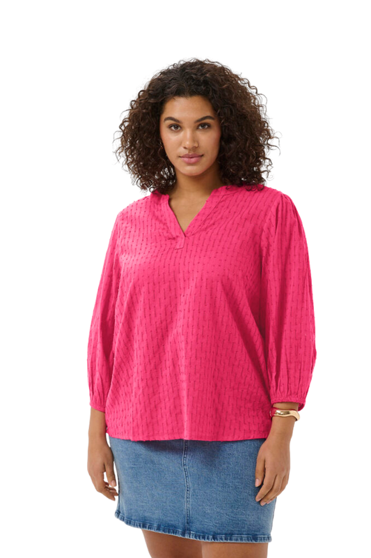 kaffe curve bluse KCthea pink