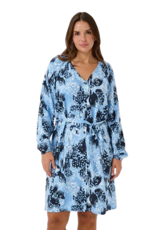 kaffe curve kjole KCaliana blå