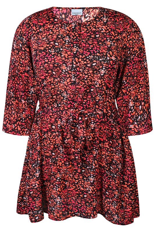 rød kjole plus size