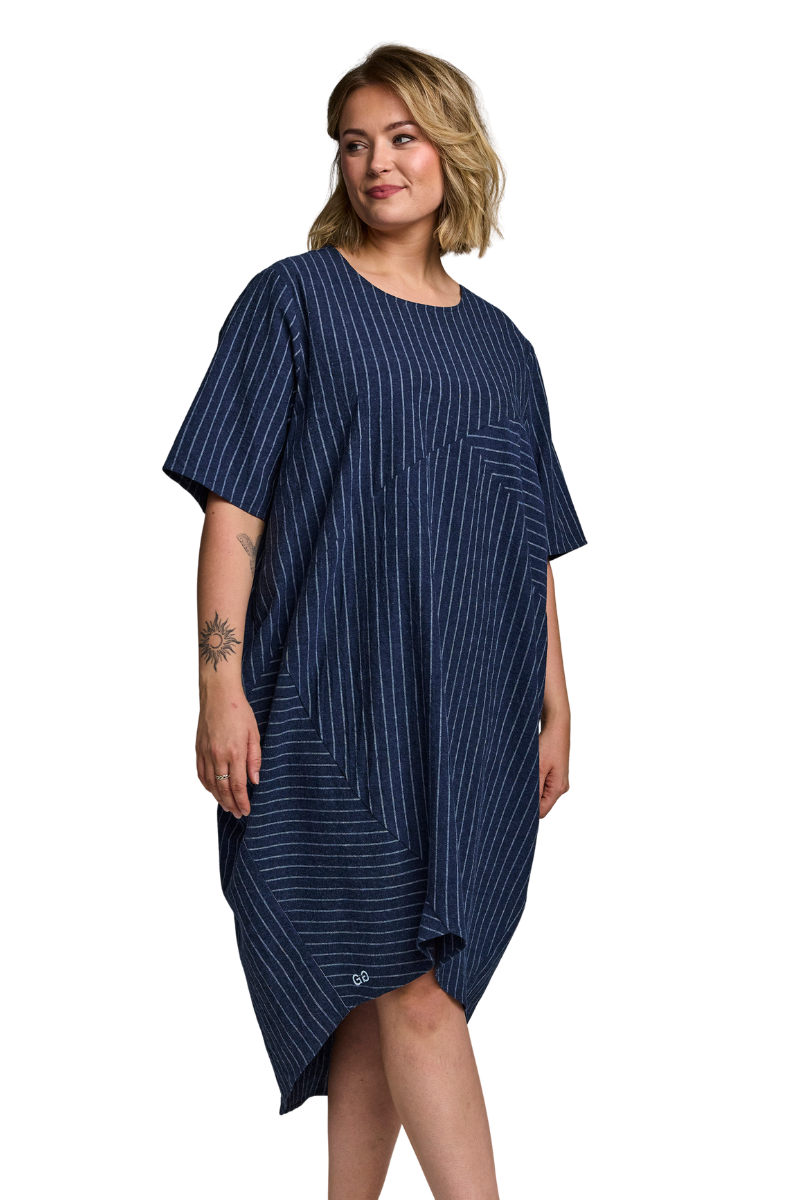 Gozzip kjole GTovea navy/hvid kombi