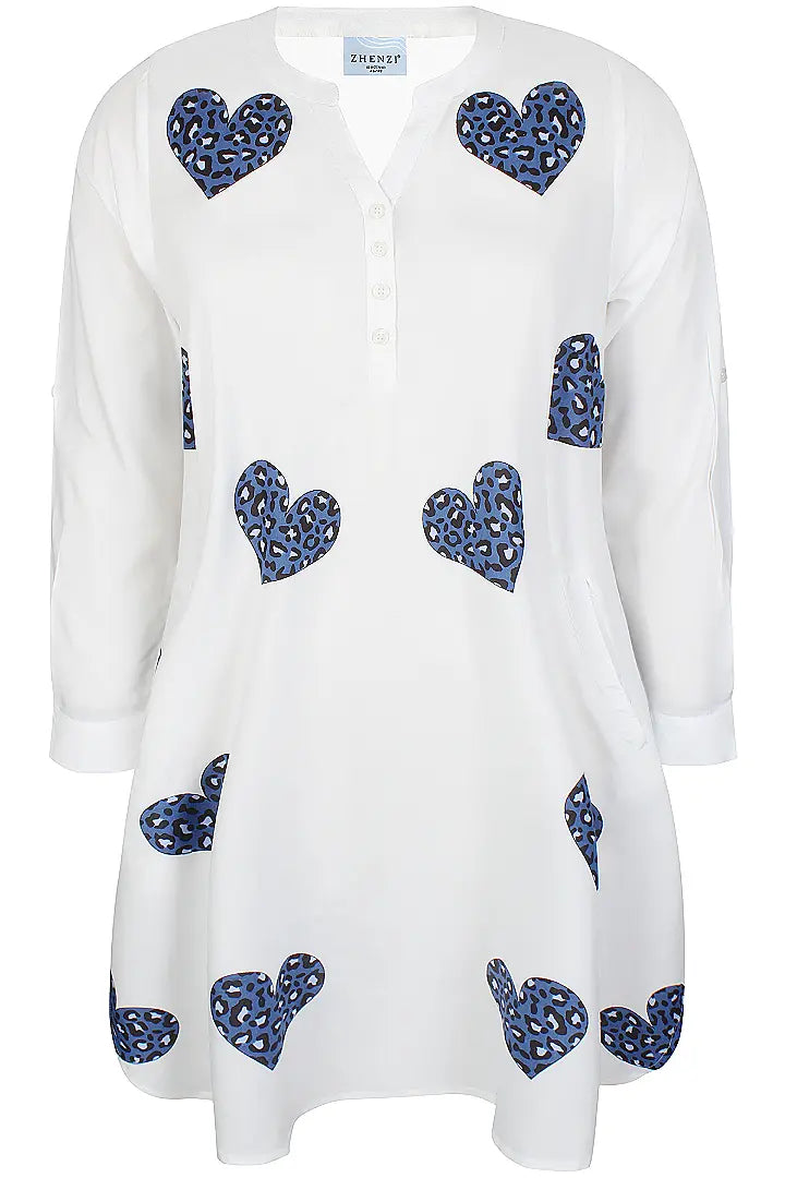 zhenzi kjole zh-sofia 1344-dress L/S hvid