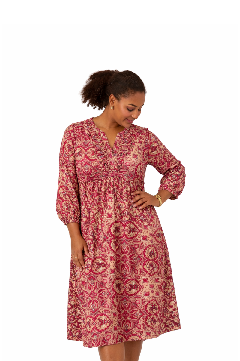 Mapeo kjole plus size Maria print 4