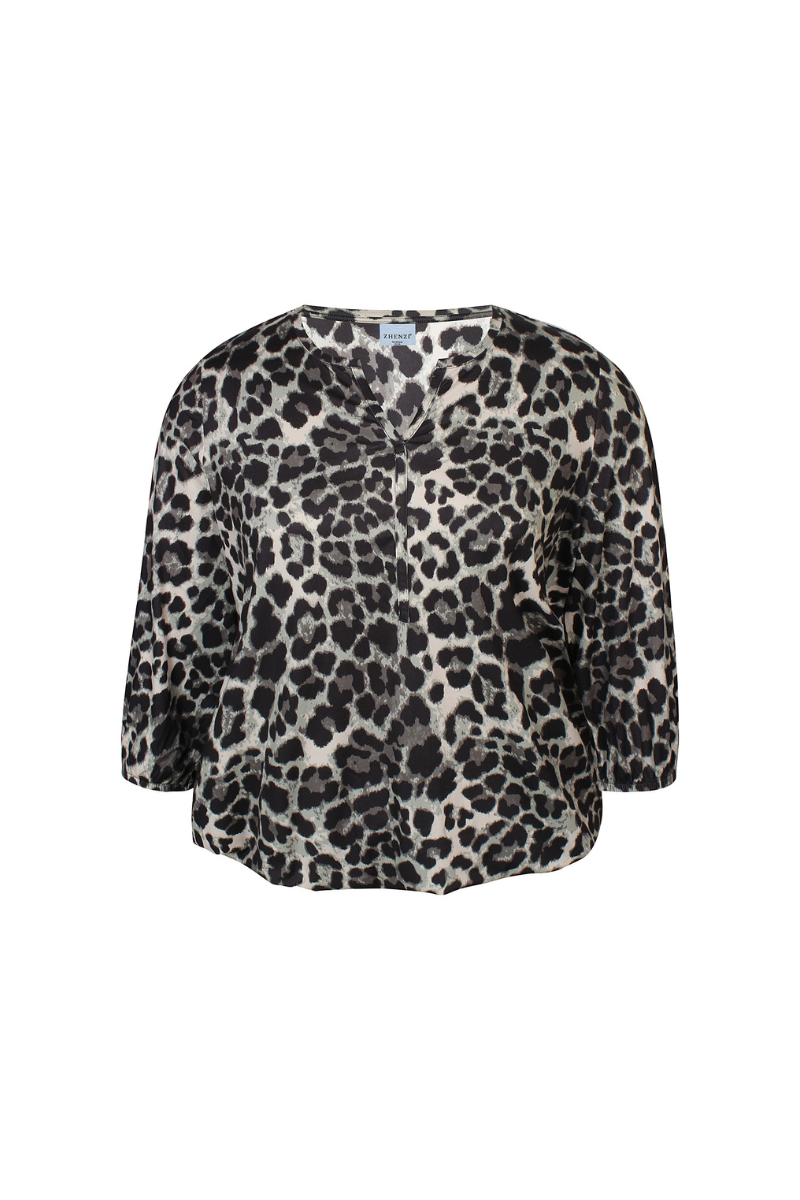 zhenzi bluse zh-olio 915 grøn kombi