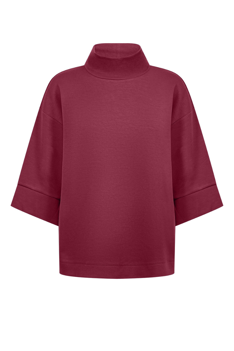 Wasabi modalsweat bluse WA-SABINA 64 - rød