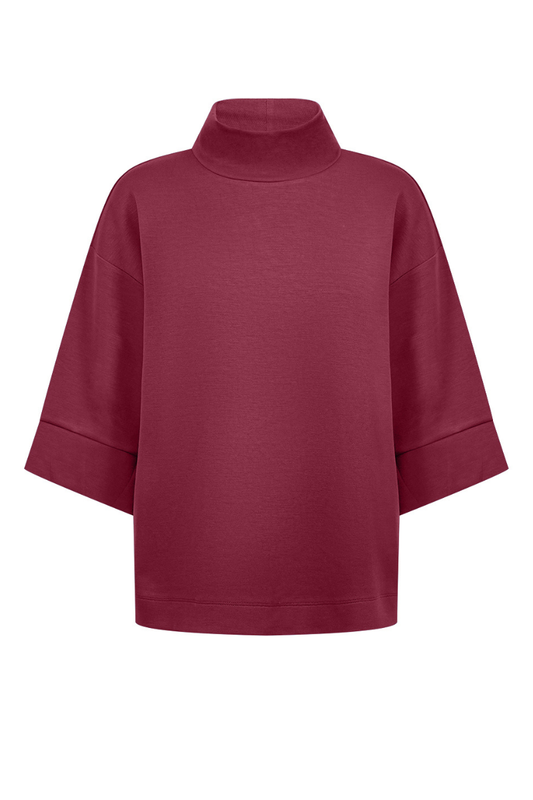 Wasabi modalsweat bluse WA-SABINA 64 - rød