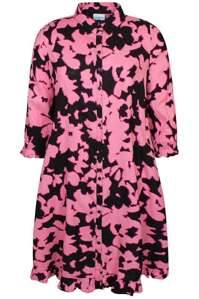 zhenzi kjole zh-emmie 1296 pink/sort