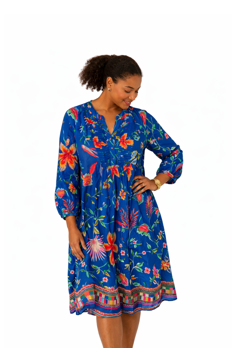 Mapeo plus size kjole Maria print 2